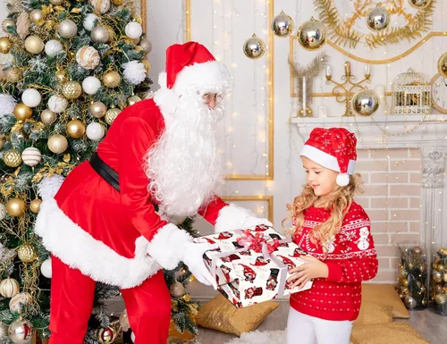 Vista 3 de ZINTBIAL Papel de regalo de Navidad para niños y adultos, papel de regalo de Navidad con cuadros rojos/negros, renos, gnomos, palabras "Ho Ho", 28 x