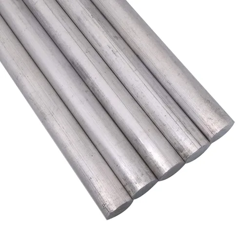 Vista 2 de 5pcs 0.394 in Dia x 9.843 in Largo 0.3937" x 9.84" Aluminio 6061 Barra de barra redonda