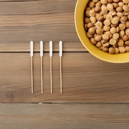 Vista 7 de TOYANDONA 500pcs PET Ear Cleaning Swabs, Single Head Cotton Tips 12cm Wooden Handles, Large Absorbent Tips, Dual Ear and Eye Care, Routine Grooming