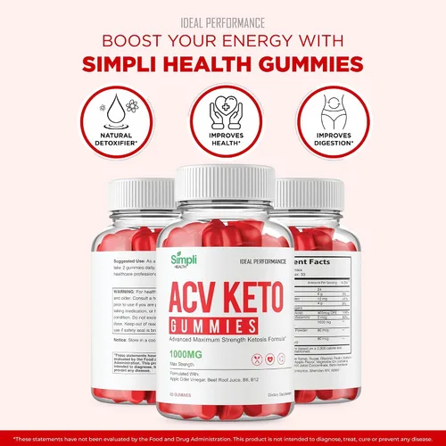 Vista 8 de Simpli Health ACV Keto + Gomitas, SimpliHealth ACV Keto Suplemento Gomitas - Máxima fuerza, Simpli ACV Gomitas, fórmula avanzada de apoyo natural