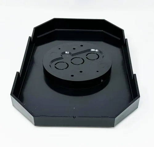 Vista 5 de iMBAPrice 8141DBL-BK - Kit de montaje lateral negro UL listado para luz exterior con caja eléctrica integrada para revestimiento doble de 4 pulgadas