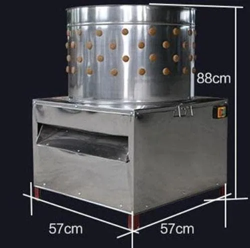 Vista 3 de 110 V 220 V Turquía Pollo Plucker desplume la máquina aves de corral De-Feather #50