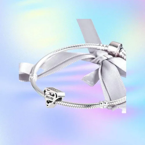 Vista 3 de 925 Sterling Silver Charms for Bracelets and Necklaces Flower Mouse Heart Travel Beads Family Tree Charms Jewelry Gift for Women Girls