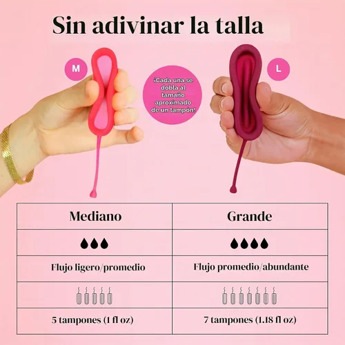 Vista 9 de Kit de discos menstruales Pixie para el cuidado femenino - Los discos Pixie están diseñados para quitarse como los tampones - 100% de silicona