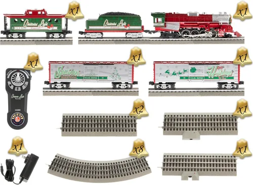 Vista 5 de Lionel Christmas Light Express LionChief 5.0 Juego de Tren Eléctrico de Escala O con Bluetooth y Control Remoto