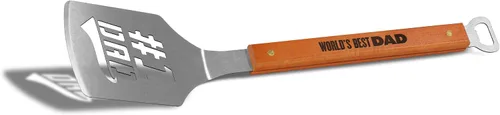 Vista 2 de YouTheFan Universal Classic Series Sportula - Espátula para parrilla de acero inoxidable