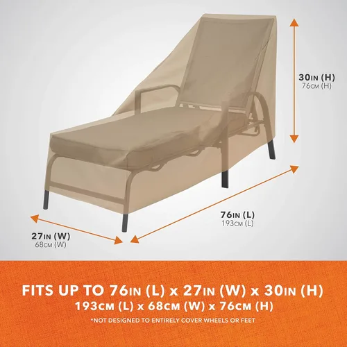 Vista 2 de Modern Leisure Basics - Funda para silla tumbona de patio, tela resistente a la intemperie, protección de muebles perfecta para patio, terraza