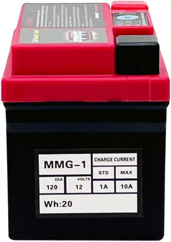Vista 5 de Batería sellada de iones de litio MMG Powersport 12V 120CCA, reemplazo para YTX4L-BS YTX5L-BS YTZ5S para motocicletas, scooters, ATV, UTV