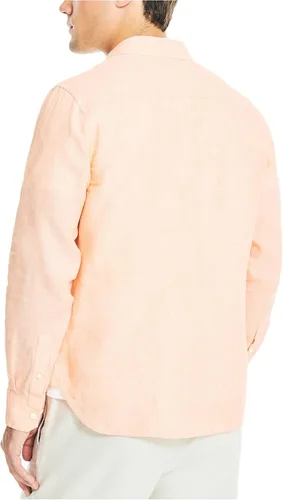 Vista 3 de Nautica Camisa de lino de ajuste clásico para hombre