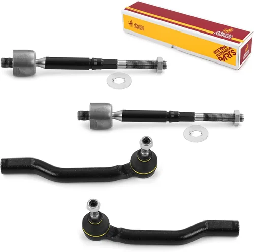 Vista 80 de Metrix Premium Chassis Parts - Kit de 4 piezas de extremos de barra de acoplamiento frontal exterior e interior compatible con Nissan Pathfinder
