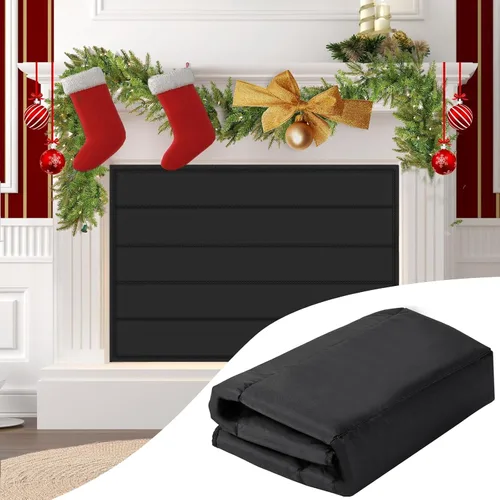 Vista 8 de Funda magnética para chimenea, bloquea la chimenea que detiene la pérdida de calor, tapón de chimenea para interiores, ahorra energía, cubierta