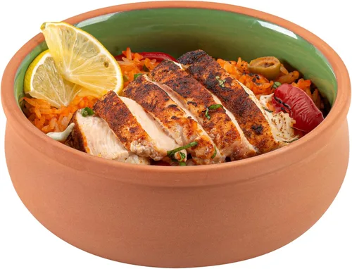 Vista 35 de Restaurantware-Terra Tek Cazuelas de Terracota de 2.7 Onzas, 2 Ollas de Arcilla Esmaltada Azul Para Cocinar - Listas para Horno, Aptas