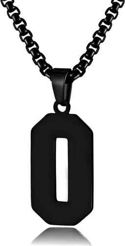 Vista 25 de Collar de Número Dorado para Hombre, Cadena de Acero Inoxidable con Colgante de Número para Atletas, Joyería Deportiva Personalizada para Niños
