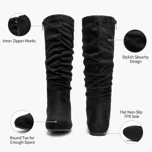 Vista 4 de Jeossy Joan - Botas altas hasta la rodilla para mujer