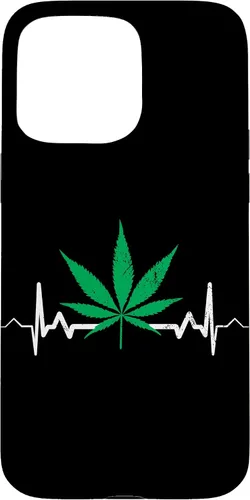 Vista 31 de Weed Heartbeat Pot Cannabis Leaf Marijuana 420 Stoner Gift Case for iPhone 17