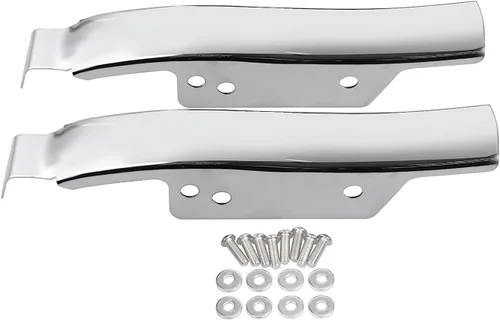Vista 2 de 1 par de tiras cromadas para guardabarros traseros para Harley Touring Road Glide Electra Glide Ultra Classic FLTR FLHRCI FLHRS 1993-2008