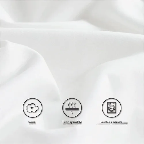 Vista 7 de Funda protectora de edredón, impermeable, transpirable, lavable y reutilizable, funda de edredón para incontinencia con solapa de cremallera