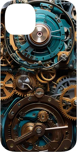 Vista 15 de Mechanical Steampunk Gears Internal Cogwork Mechanism Case for iPhone 17