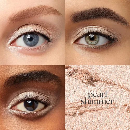 Vista 3 de Julep Sombra de ojos 101 Crème-to-Powder sombra de ojos en barra dúo, brillo perla y nevada mate