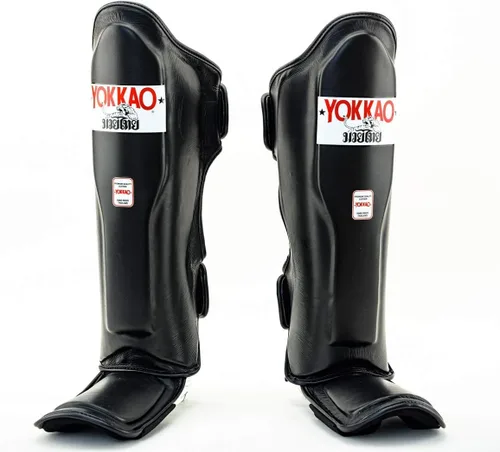 Vista 17 de YOKKAO Espinilleras Matrix Muay Thai Kickboxing MMA con rodilleras