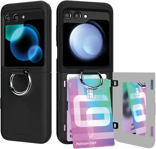 Vista 23 de GOOSPERY Parachoques magnético para puerta compatible con Galaxy Note 10, estuche tipo billetera con tarjetero, cierre automático por iman, funda