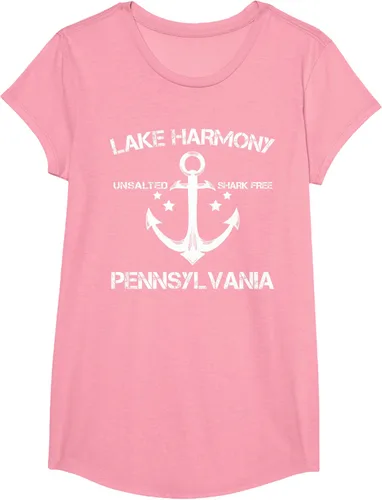 Vista 80 de Playera divertida de Lago Harmony Pennsylvania para acampada o pesca Negro
