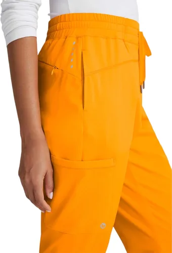 Vista 5 de Barco One Pantalón deportivo, pantalón quirúrgico de altura media, con tejido elástico de 4 vías y 3 bolsillos, para mujer