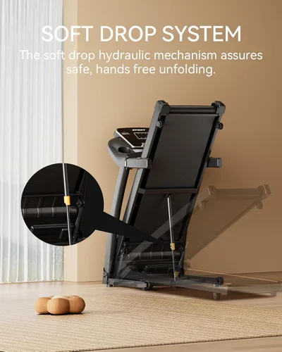 Vista 6 de LIJIUJIA Treadmills for Home, Folding Treadmill with 15% Auto Incline, 3.0HP Walking Pad Treadmill, 300 lbs Capacity, Max Speed 6.2 MPH, Bluetooth