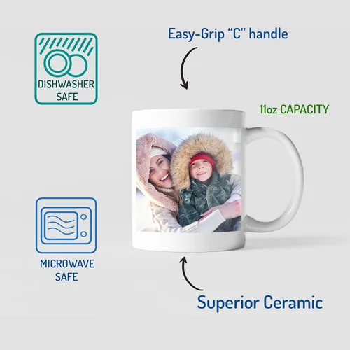 Vista 3 de Tazas personalizadas con imágenes, taza personalizada con fotos, tazas personalizadas con palabras, tazas personalizadas con texto, tazas