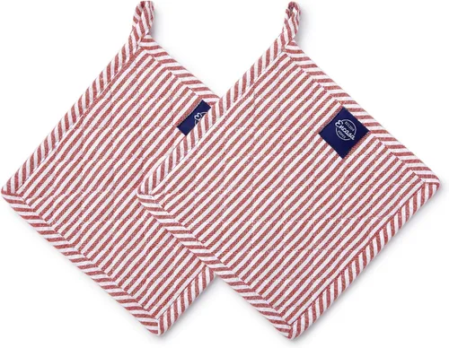 Vista 10 de Encasa XO Soportes para ollas, almohadillas acolchadas para cocina, 8 x 8 Azul escocés