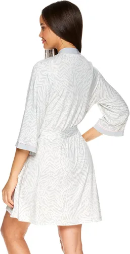Vista 5 de bebe Conjunto de pijama de camisón y bata corta para mujer, pijamas a juego para mujer