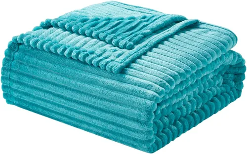 Vista 25 de Nestl - Manta azul para sofá, cobijas cálidas y mullidas para mujeres, cobijas de forro polar suaves y pequeñas para niñas - Azul marino, 127 x 152