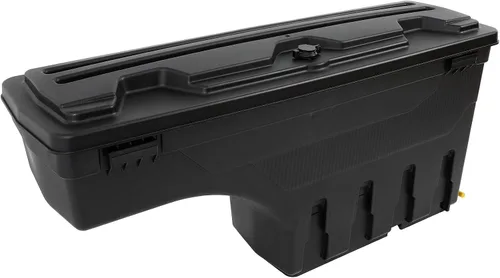 Vista 9 de Caja de almacenamiento para caja de camión, tapa con cerradura con llave, almacenamiento de caja de camioneta abatible, compatible con Jeep Wrangler