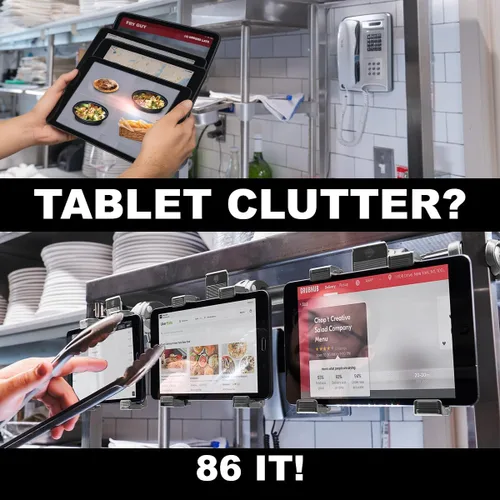 Vista 6 de iBOLT Tablet Tower - Soporte de abrazadera para punto de compra/POS, con 3 soportes TabDock perfecto para múltiples aplicaciones de entrega