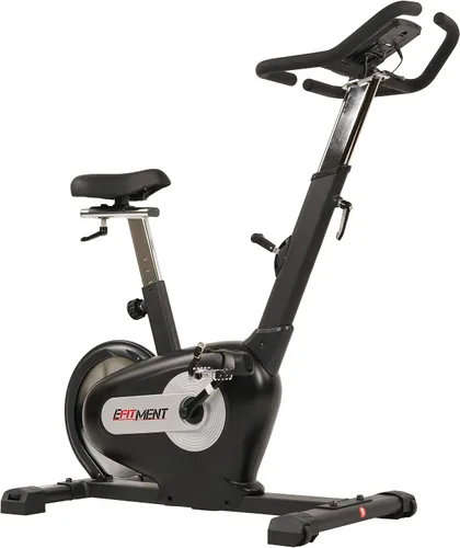 Vista 2 de EFITMENT Exercise Bike, Indoor Cycling Bike for Home Cardio, Low Noise Stationary Bikes with Adjustable Magnetic, LCD Monitor, Pulse Grips, Device