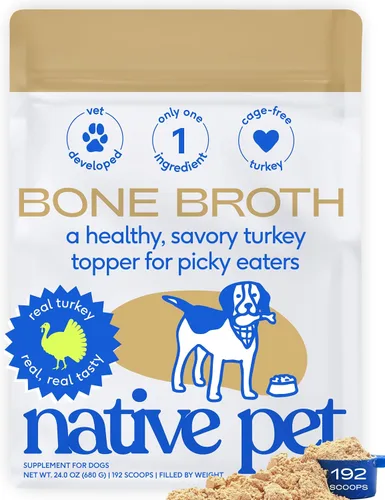 Vista 13 de Native Pet Caldo de Huesos para Perros - Hecho con Caldo de Hueso de Res Real, Complementos Alimenticios para Perros Quisquillosos - Proporciona