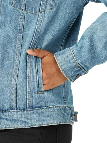 Vista 4 de Wrangler Women's Relaxed Fit Memory Maker Jean Jacket