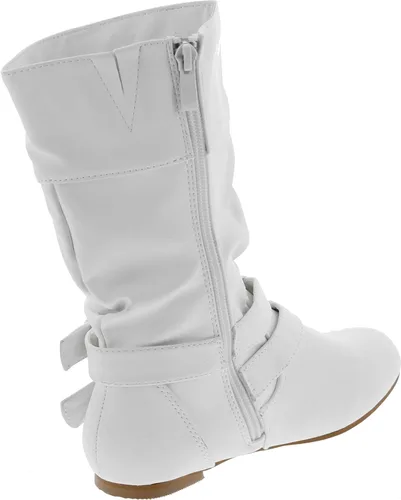 Vista 5 de Link Sonny-54K - Botas de equitación con tacón bajo y hebilla y punta redonda para niña