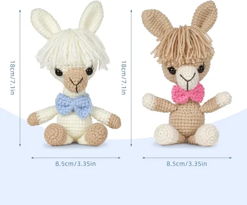 Vista 6 de mehorkook Kit de ganchillo para principiantes, tutoriales en video paso a paso, ideal para adultos y niños, proyectos de animales de ganchillo