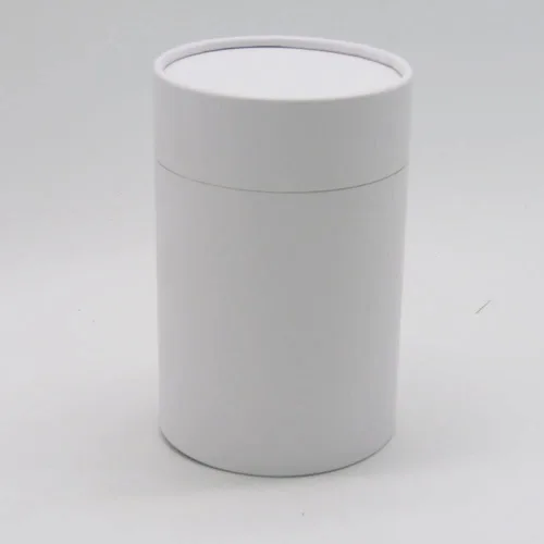 Vista 3 de WENPACK Paquete de 12 tubos de cartón con tapa, recipiente redondo de cartón (2.44 pulgadas de profundidad x 2.36 pulgadas de alto, Kraft)