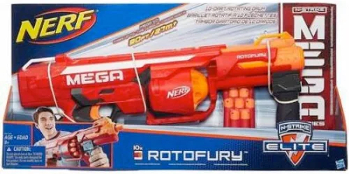 Vista 2 de Nerf N-Strike Mega Series RotoFury Blaster, Multi