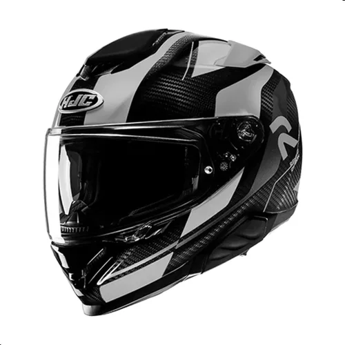Vista 4 de Casco para motocicleta HJC RPHA 71 Carbon Hamil con visera protectora HJ-40 Pinlock, aprobado por DOT (MC1, X-Small)