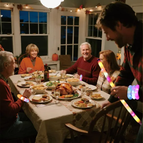 Vista 7 de Tubos Pop Fidget de Palitos Luminosos que se Iluminan, Paquete de 6 que Brillan en la Oscuridad, Suministros de Fiesta, Juguetes Sensoriales