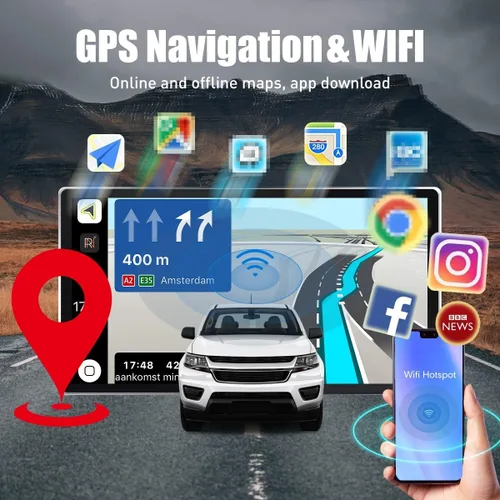 Vista 4 de Para Chevrolet Cruze 2008-2016 Tesla Style Car CarPlay Android Navegación Automática Estéreo GPS Radio Cámara Inversa 9.7 "IPS Pantalla táctil
