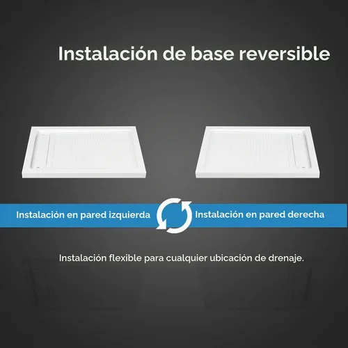 Vista 8 de OVE Decors - Base de ducha de 48 x 32 pulgadas, drenaje reversible, color blanco