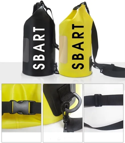Vista 2 de Impermeable bolsa seca 10L rollo superior impermeable mochila saco natación bolsas para natación buceo surf kits de viaje