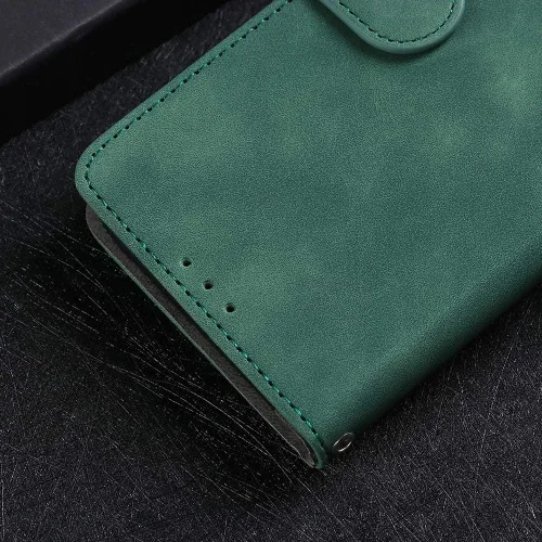 Vista 4 de Compatible con Redmi A1 4G Flip Wallet Cover Cover Compatible con Redmi A1 Plus 4G Kickstand Cierre Magnético Negro