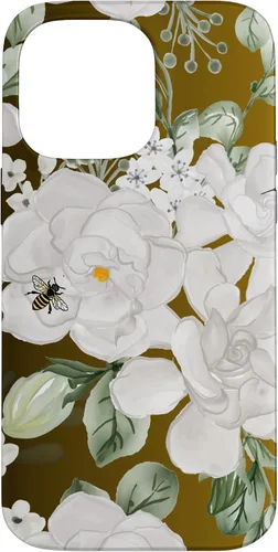 Vista 21 de Funda para iPhone 16 White Gardenia's Nectar Flowing Over