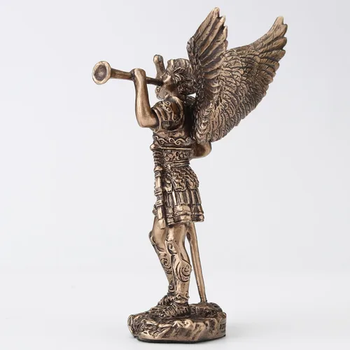 Vista 5 de Veronese Design - Figura de resina en miniatura de arcángel Gabriel de 3 1/2 pulgadas