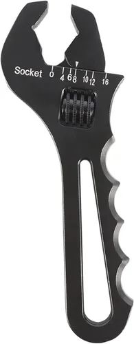 Vista 2 de labwork 3AN-16AN Llave inglesa ajustable Spanner de aluminio ligero para adaptador de conexión de manguera AN, extremo negro